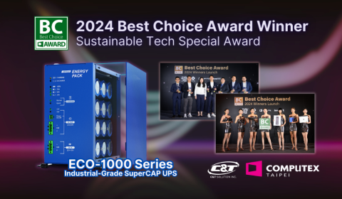 C&T Solution Wins Prestigious Sustainable Tech Special Award at COMPUTEX's Best Choice Award 2024