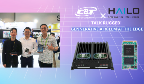 C&T and Hailo Showcase Hailo8 Live Demo and Introducing New Generation Hailo-10H M.2 at Computex 2024