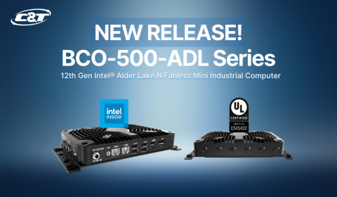 C&T Solution Expands Its Lineup of Semi-Rugged Industrial Computers with the New BCO-500-ADL Series